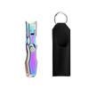 Anti-Splash Stainless Steel Nail Clippers, Large Opening for Thick Nails, Portable Gray Single Set.
