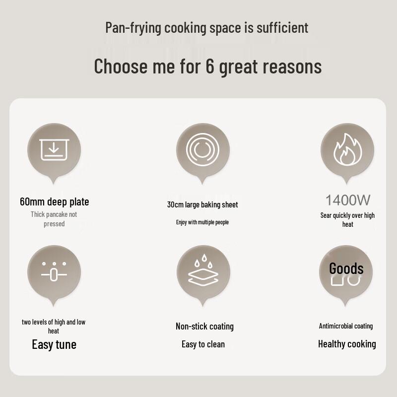 SUPOR 1400W Plaque électrique multifonctionnelle et Machine à petit-déjeuner