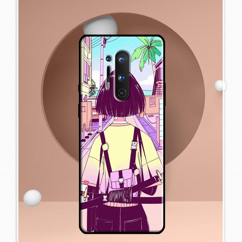 Japanese Style Anime Case For OnePlus Ace 11 9 10 Pro 9RT 10T 8T Cover For OnePlus Nord CE 2 Lite 2T N10 N20