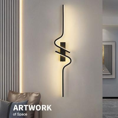 Moderne LED Wandleuchten Wandleuchten für Sofa Hintergrund Innen Schwarz LED Wandlampen Treppen Zuhause Innenleuchte AC85-265V