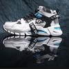 Mens High Top Basketball Shoes Trend Boys Comfortable Non-Slip Sports Shoes Unisex Thick Sole Cool Street Vulcanized Shoes