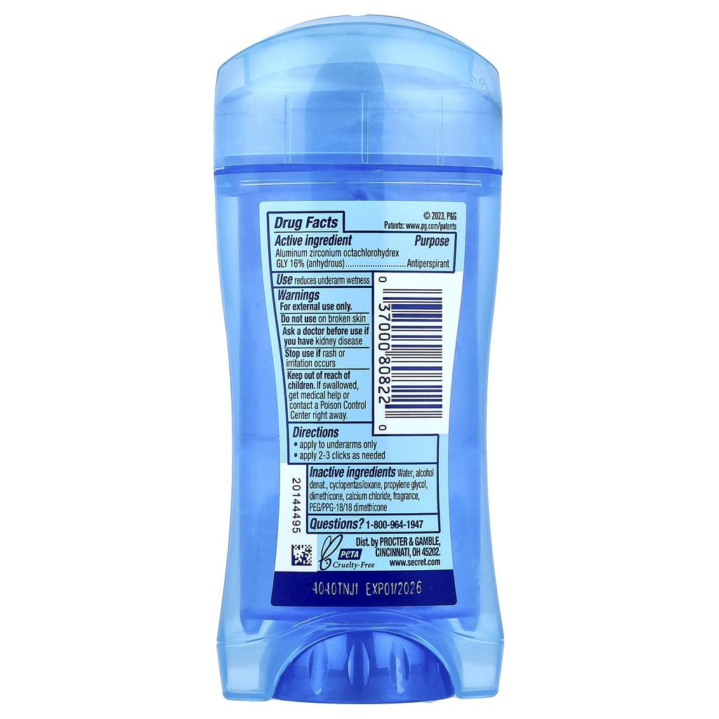 Outlast, 48 Hour Clear Gel Deodorant, Completely Clean, 2.6 Oz (73 G)