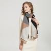 Autumn New Cotton and Linen Scarf Women Silk Scarf Retro Khaki Black Long Scarf Decorative Thin Shawl