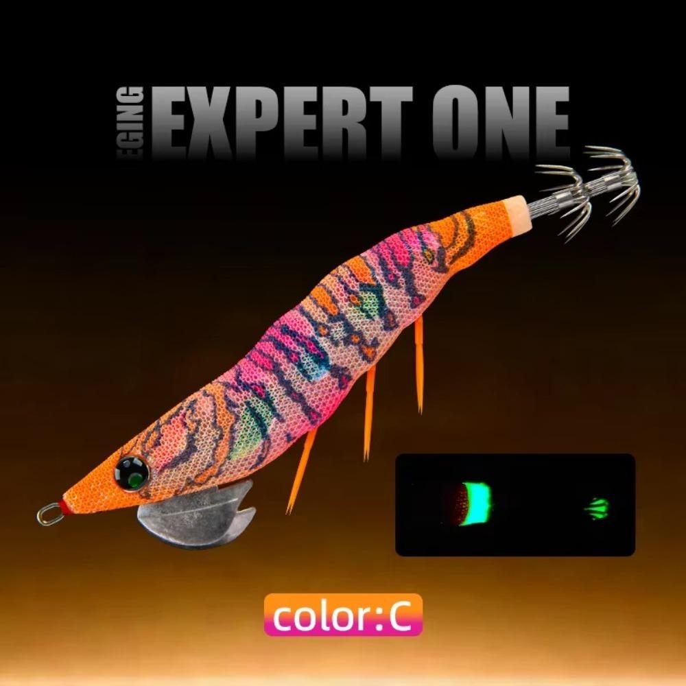 135mm Length Squid Jig Lure 18.5g Weight Artificial Squid Lure Sea Fishing Lure  For Octopus