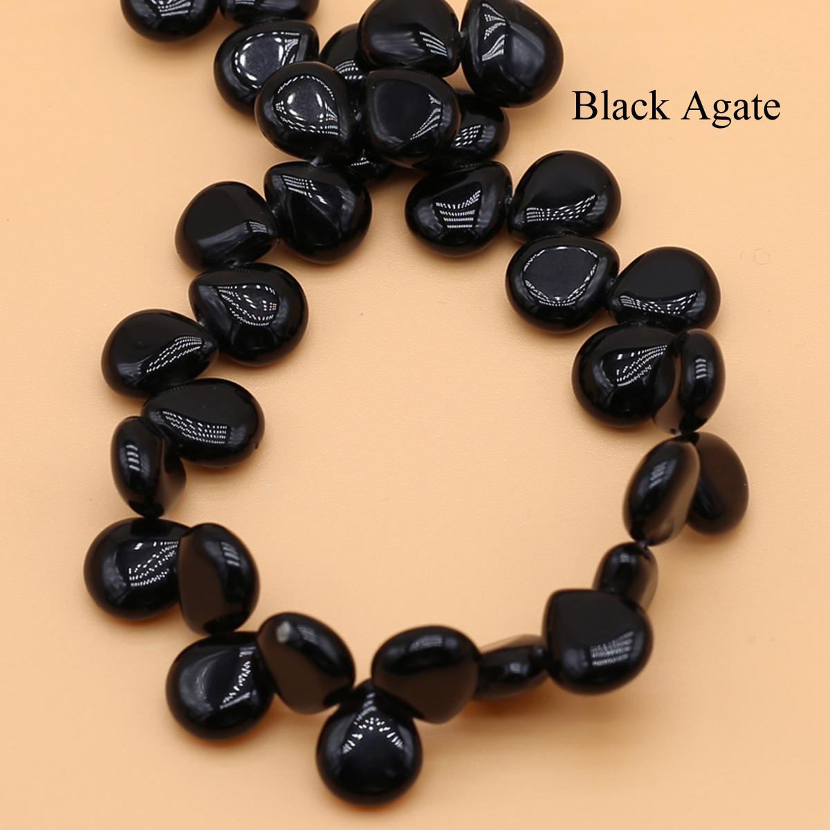 

Намистини з натурального каменю з горизонтальним отвором, ручної роботи, 32 шт./нитка, кришталевий агат у формі краплі, вільні розпірні намистини для виготовлення ювелірних виробів Аксесуари своїми руками 10x12 мм 32Pcs/Strand,10x12mm