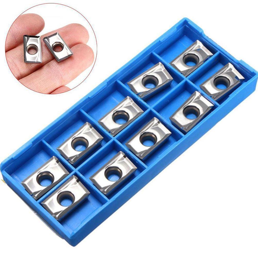 10pcs APMT1604PDER-MA3 H01 Milling Carbide Inserts Blades For Aluminum APKT1604