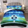 Sports Bedding Set No Filling 3PCS Soccer Duvet Cover Set 2D Modern Competition Flat Printed Queen King Size Room Decor For Teen