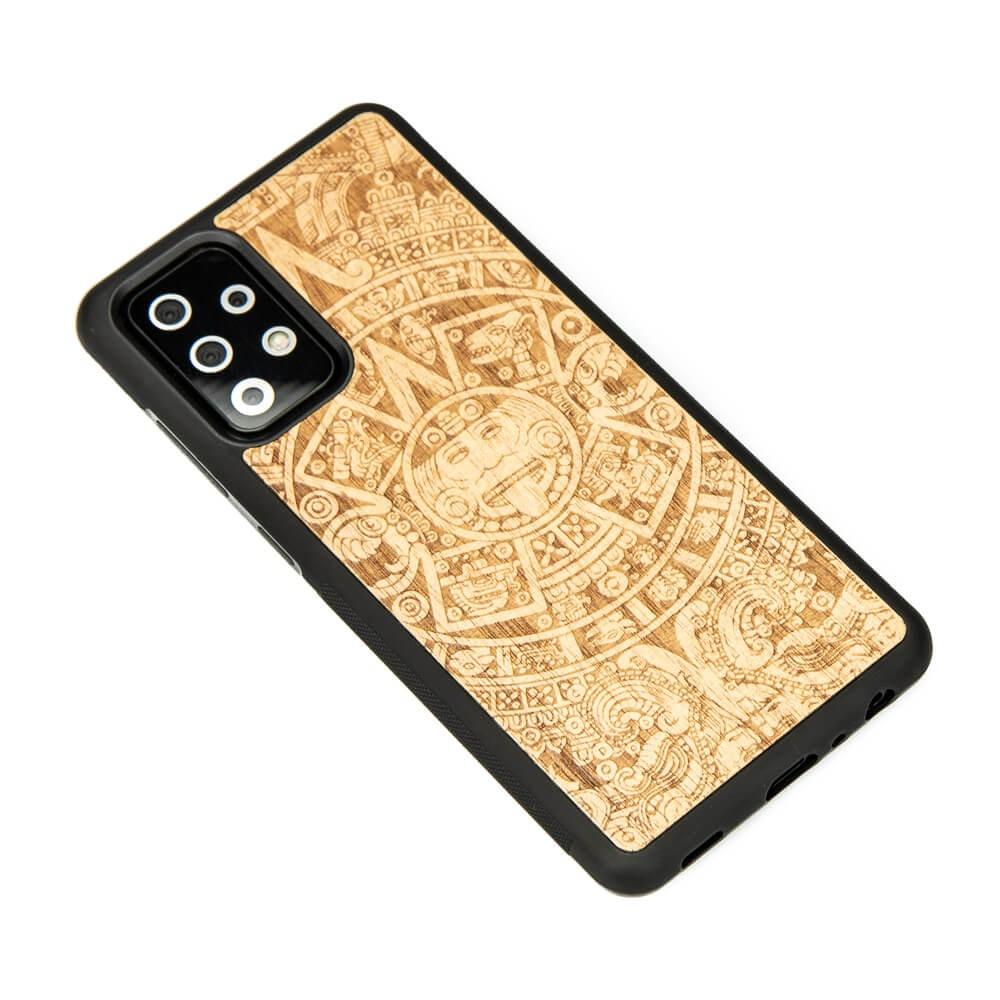 Wooden Case for Samsung Galaxy A52/A52s 5G Aztec Calendar Aniegre