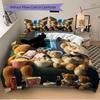 3pcs Anime Teddy Bear Bedding Set - Includes One Quilt Cover and Two Pillowcases (No Core) - Perfect for Bedroom and Guest Room Decoration,