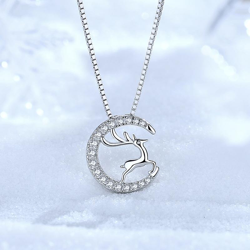 Tancise S925 Sterling Silber Luxus Persönlichkeit Anhänger Halskette Damen Klassische Gezeiten Halskette