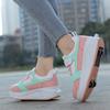New Four-Wheel Automatic Roller Skates Walking Shoes for Children And Adults with Wheels Ice Skating Shoes Transformable