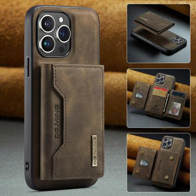 2 In 1 Detachable Wallet Case with Card Holder for IPhone 13 Mini 15 14 13 12 Pro Max XS X XR 7 8 Plus Leather Shockproof Cover