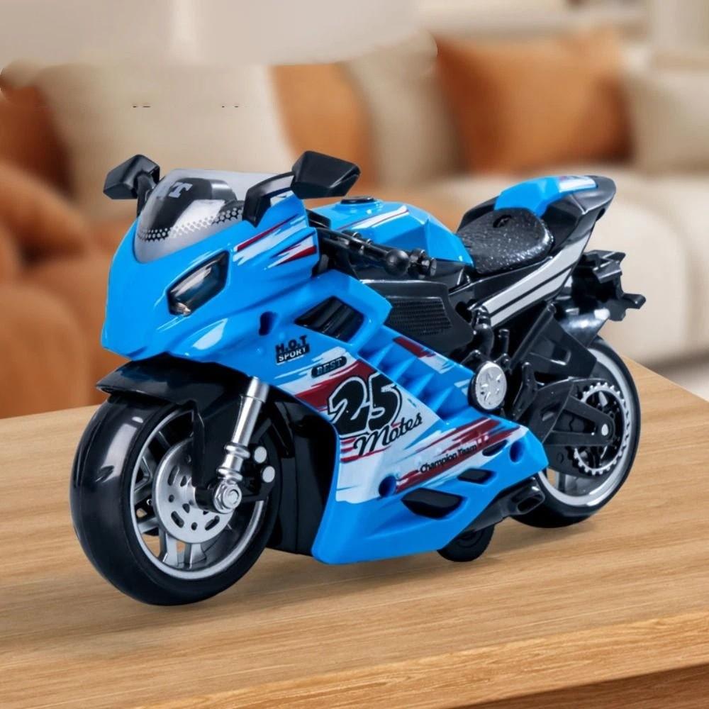 Lights Simulation Motorcycle Toy Racing Car Model Mini Motorcycles Music Toy  Kids