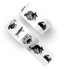 Pack of 500 Cartoon Black Cats Adhesive Sticker with Strong Stickiness for Stationery Crafts and Sealing Applications