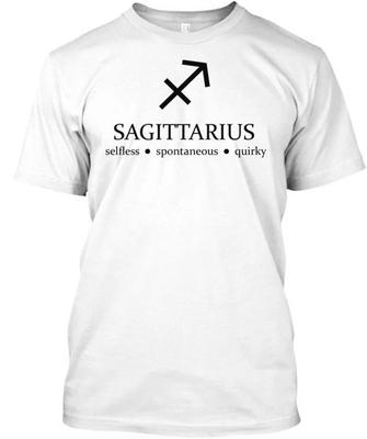 Astrologisches/Sternzeichen Schütze 100% Baumwolle T-Shirt Herren T-Shirts Oberteil Hergestellt in den USA T-Shirt Tee Oberteil Unisex