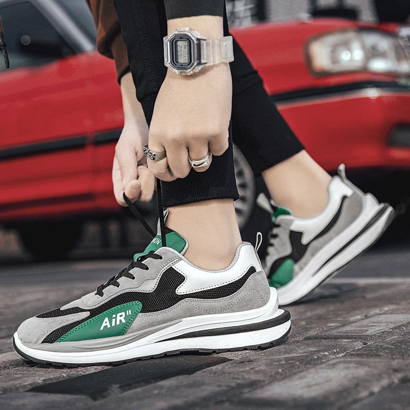 Pánské běžecké boty, podzimní 2024, nové ležérní, lehké, prodyšné, síťované, šněrovací, tenisky, pánské venkovní, neklouzavé, sportovní, tenisové boty