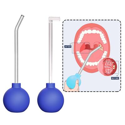 Mandelstein-Reinigungsset mit 15°+90° gebogenem Glasrohr und manueller Saugkugel entfernt hartnäckige Steine leicht