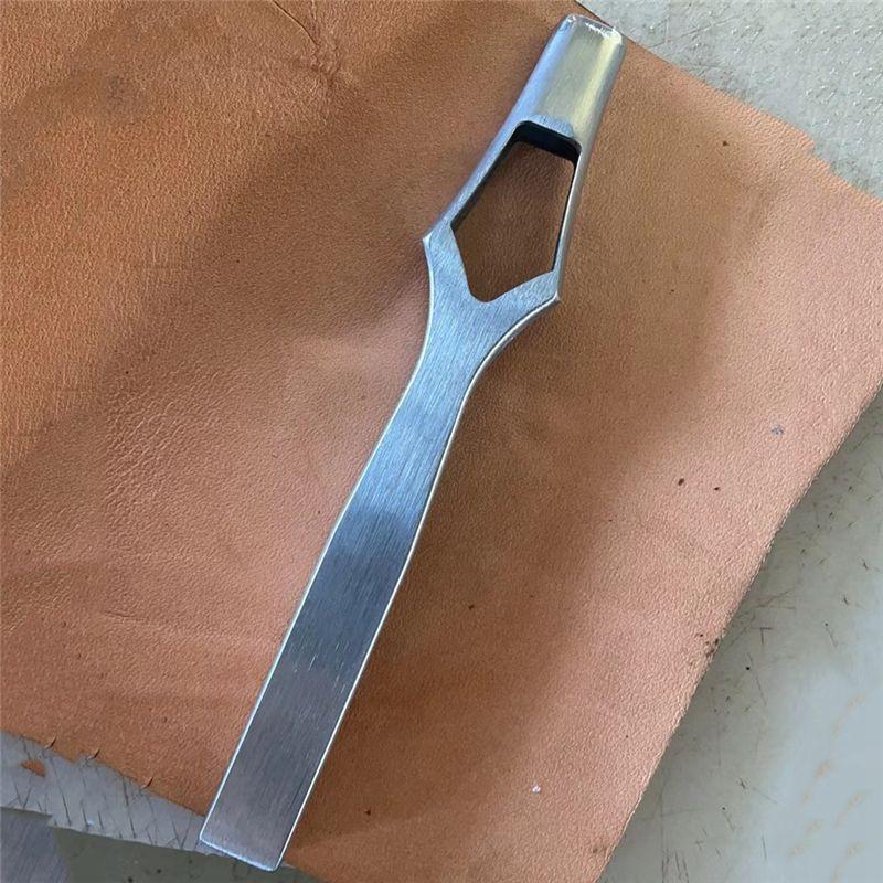 A20F-Craft Belt Belt Oval Punch Tool Flat Punch Seam Belt Flat Cutting Chisel Tool Belt Punch,8X5 Durable Easy Install Easy To U