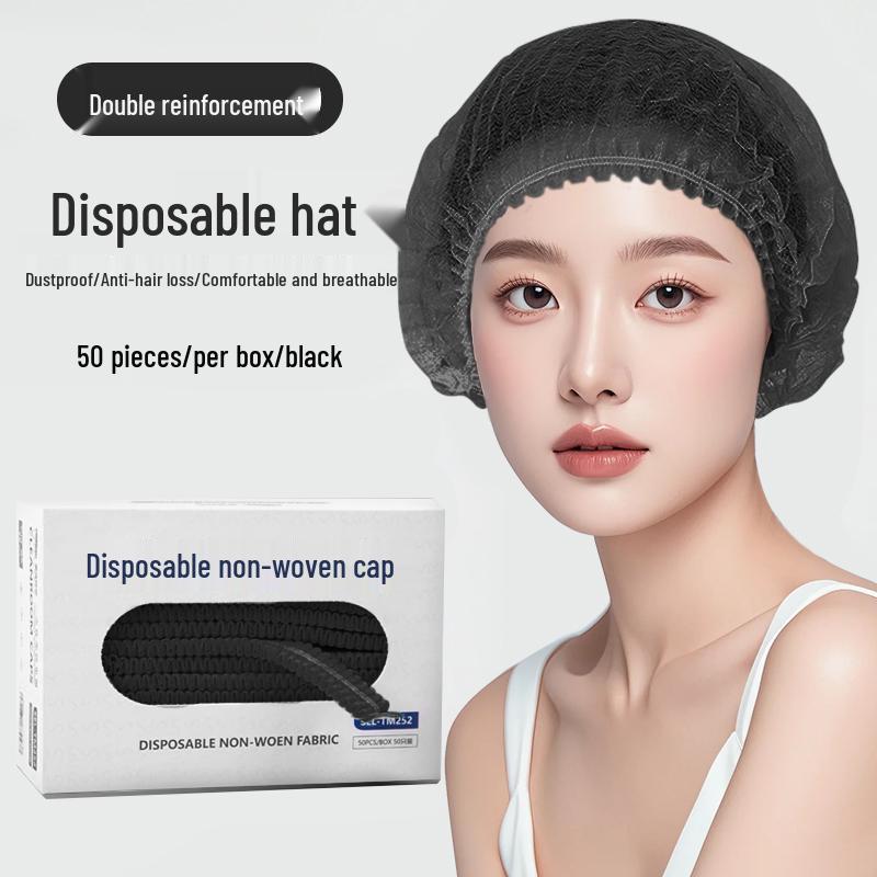 Disposable Dustproof Kitchen Hair Net Cap - Non-woven Fabric, Thickened, Anti-Hair Loss for Chefs & Catering