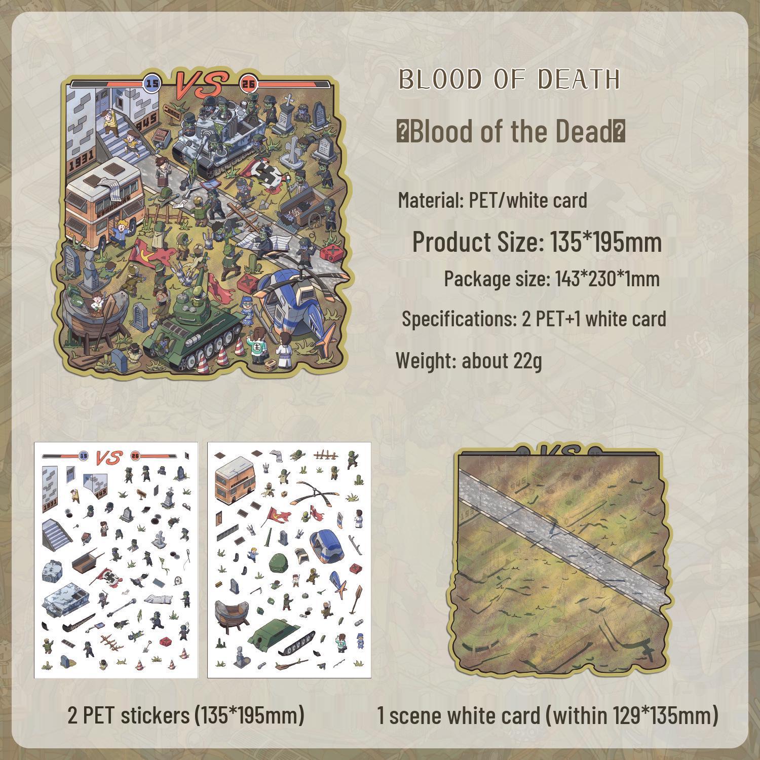 Yuezhen Cultural 3D Micro-Horror Landscape Stickers