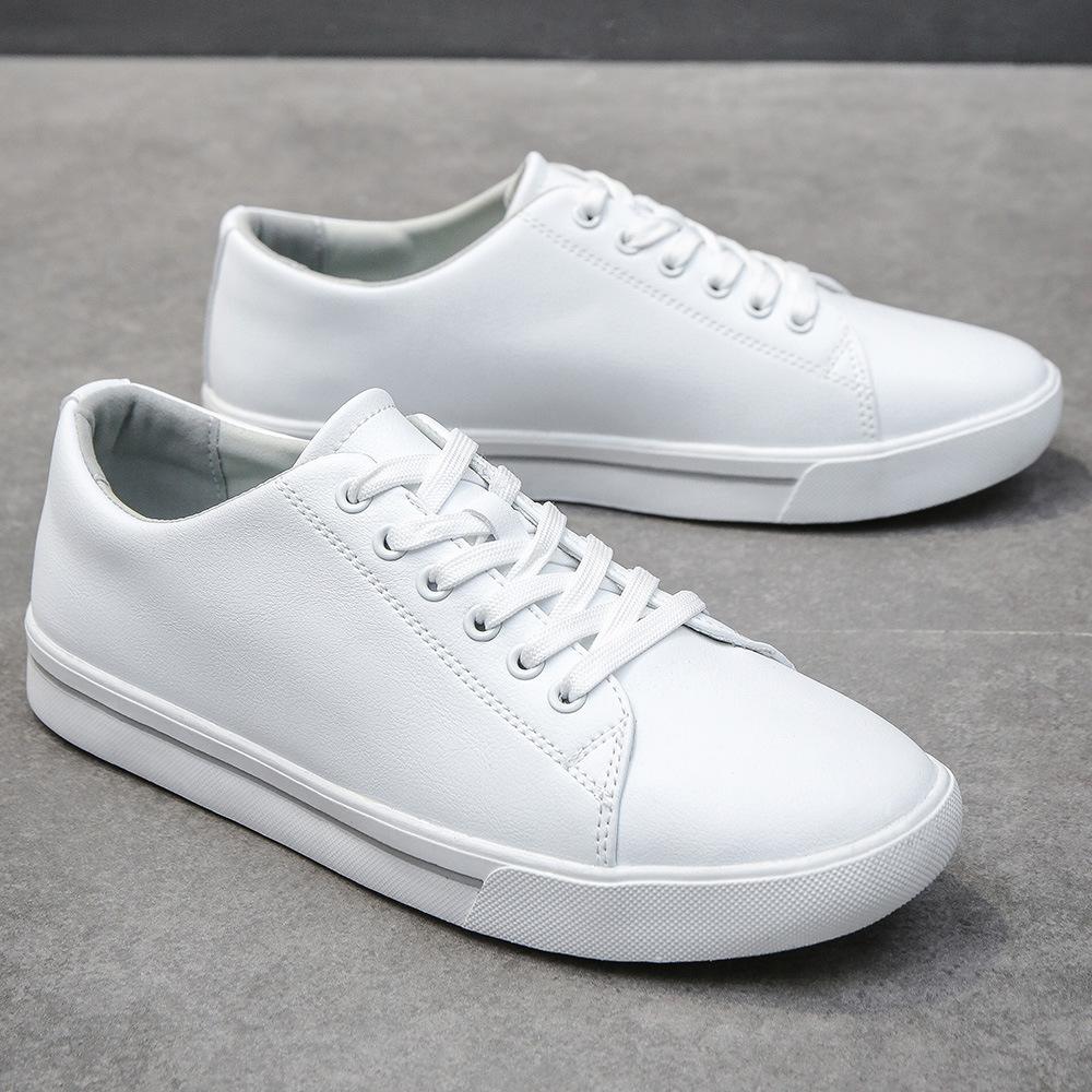 

Модная весенне-летняя мужская повседневная обувь Бренд Мужская обувь Плоская Мягкая Дышащая Черная Белая Обувь Большой размер 45 D377 45 белый