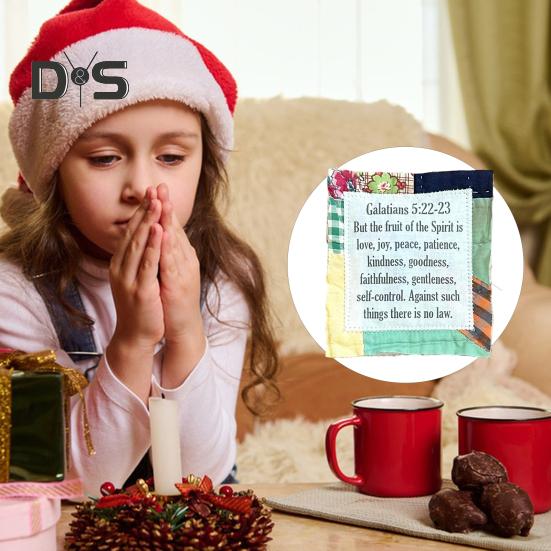 Edredón de oración con bolsillo interior con forma de cruz Edredón de oración con forma de abrazo Edredones de oración con fe Mini edredones con las Sagradas Escrituras Citas inspiradoras Simpatía Regalo de aliento