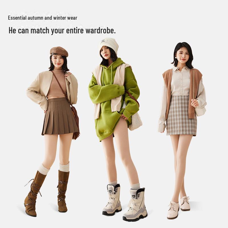 Single-Layer Nude Photosensitive Leggings: Autumn/Winter Velvet-Thick, Natural Flesh-Toned, Anti-Snag Pantyhose.