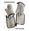 Retro Oven Mitts & Pot Holders 4-Piece Set with Heat Insulation Coating