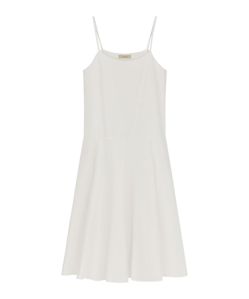 Siyajyu Sia8044 Flare Slip Dress_White