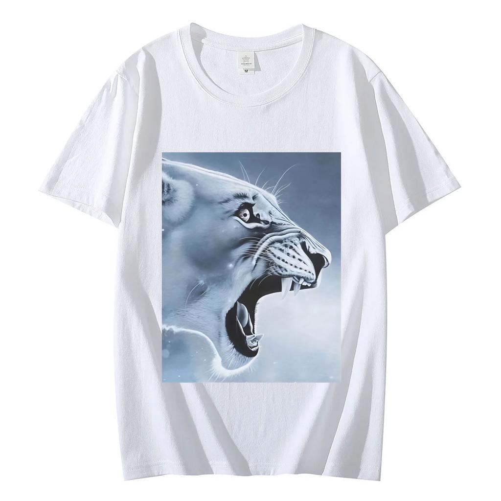 Funny Rage Bait Lion Meme Graphic T Shirts Summer Casual Comfort Short Sleeve Tshirt Men Women Clothing Fashion Loose Tshirts