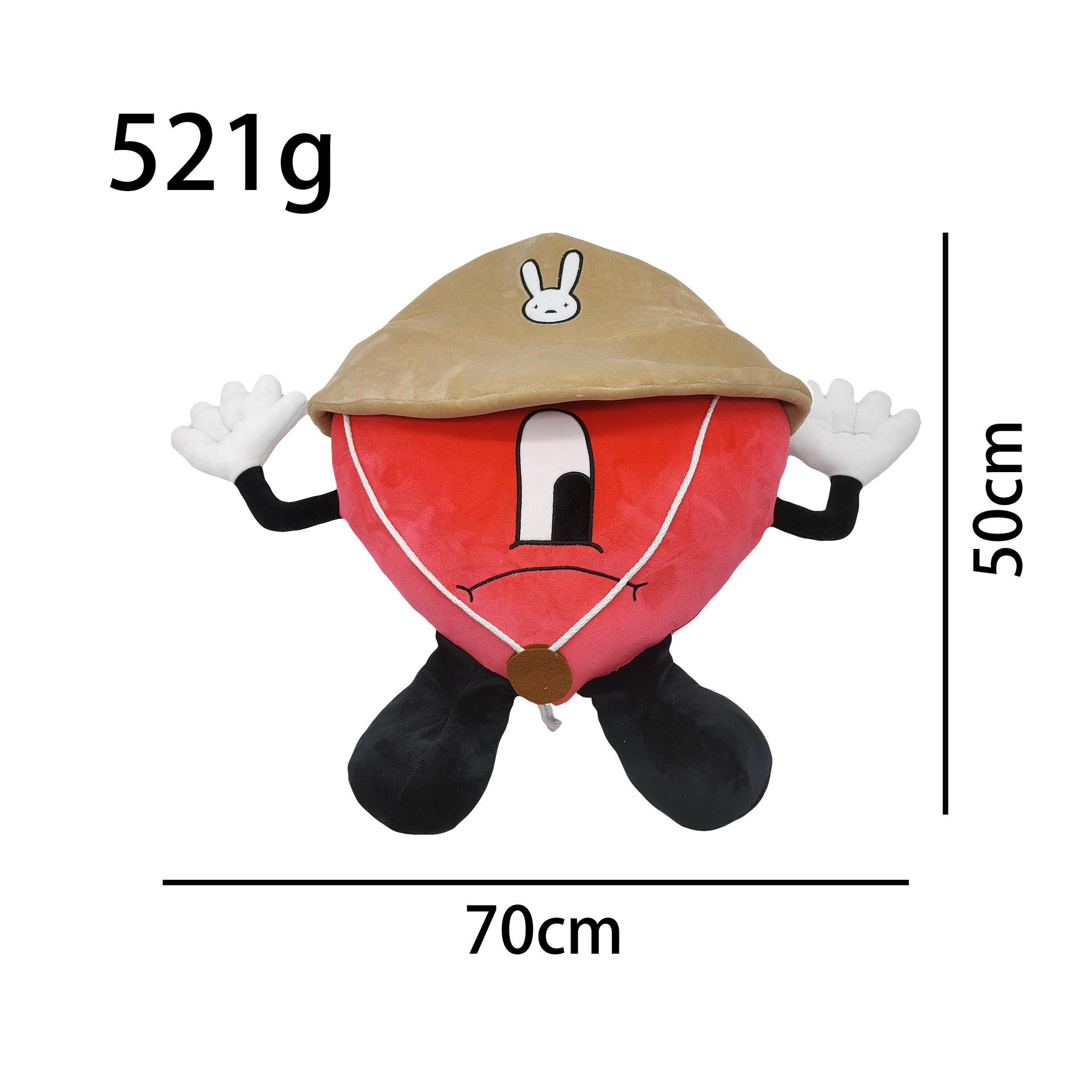 

Un Verano Sin Ti Bad Bunny Plush Toy Heart Shape Toy Kid Pillows Decor Gifts Largeheartshape-hat