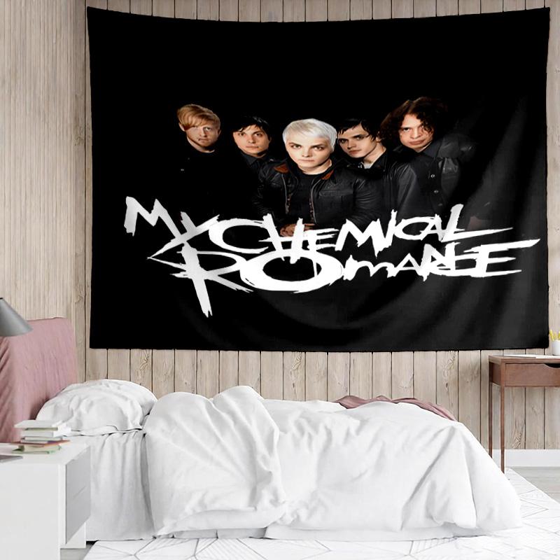 My Chemical Romance Tapestry for Bedroom Aesthetic Classroom Tapestries Wall Hanging for Living Room Dorm Office,Ideal Creative Gift