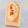 Pack of 2 Unique Geometric Shape Nose Rings Body Piercing Jewelry Seamless Design Metal Texture Polished Finish