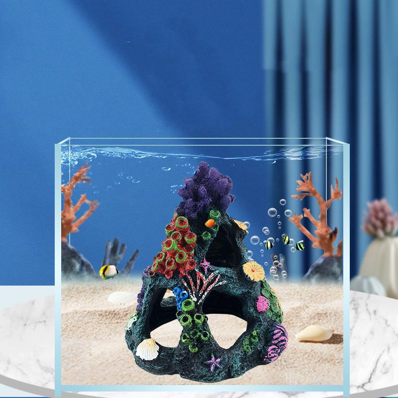 Aquariumdekorationen Aquariumzubehör Harz Simulierter Koralle Seetang Aquariumdekoration Handwerk Miniaturfigur Ornament