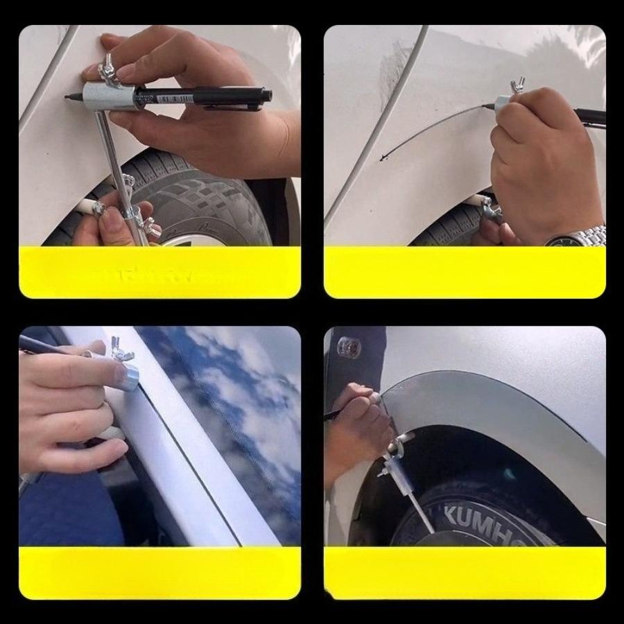 Präzisions-Kotflügelmarkierer - Paralleler Anreißer für Karosseriedellenreparatur & Konturwiederherstellung