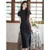New Chinese national style retro small cheongsam improved young 1011 spring and summer literary cheongsam skirt high sense