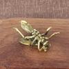 Figuritas de Insectos Abejas de Latón Macizo Miniaturas Mascota de Té Colección de Artesanía Adornos Pequeños de Escritorio Accesorios de Decoración para el Hogar