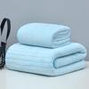 Ribbed Coral Fleece Towel - Soft, Absorbent, Lint-Free Bath/Face Towel for Couples