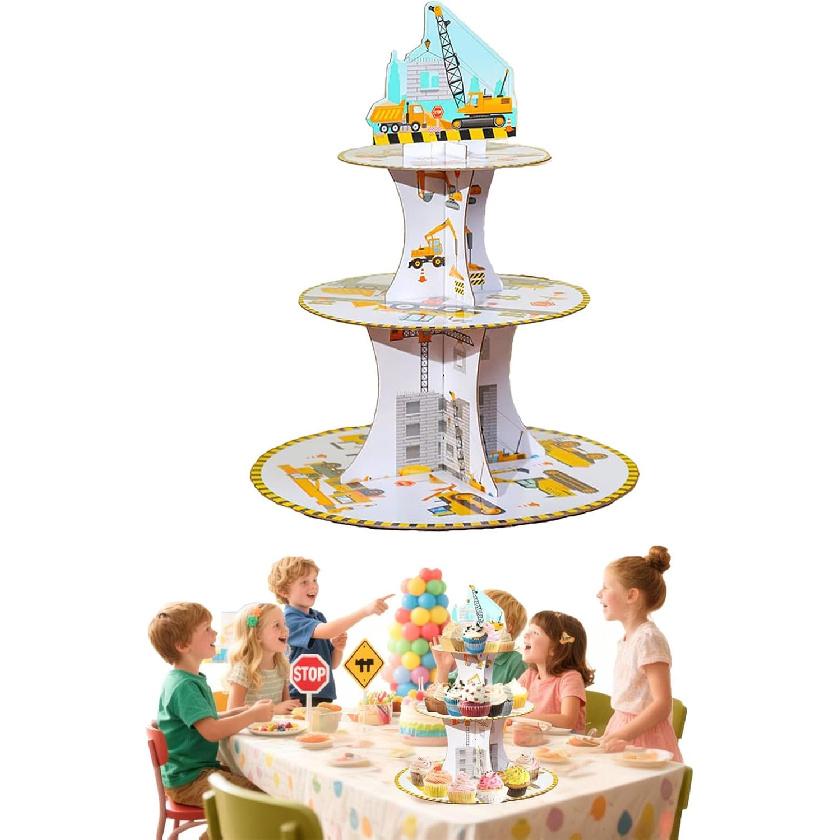 3 Tier Butterfly Cupcake Stand,Suitable for Butterfly Themes – Easy to Assemble& Reble(1Butterfly)