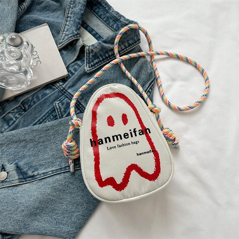 Trendy Medium Sized Square Handbag For Women Featuring Cozy Soft Canvas Material Ideal For Everyday Use