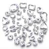 Mixed 50 Rhinestones Single Claw Glass Hand Sewing Drill Claw Drill DIY Wedding Decoration Clothing Crystal Buckle Rhinestone Sew on Beads