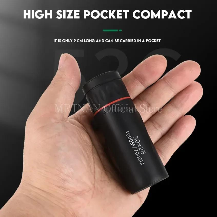 High-definition 30x25 Mini Monocular Telescope High-magnification Zoom 10X Professional Outdoor Travel Telescope
