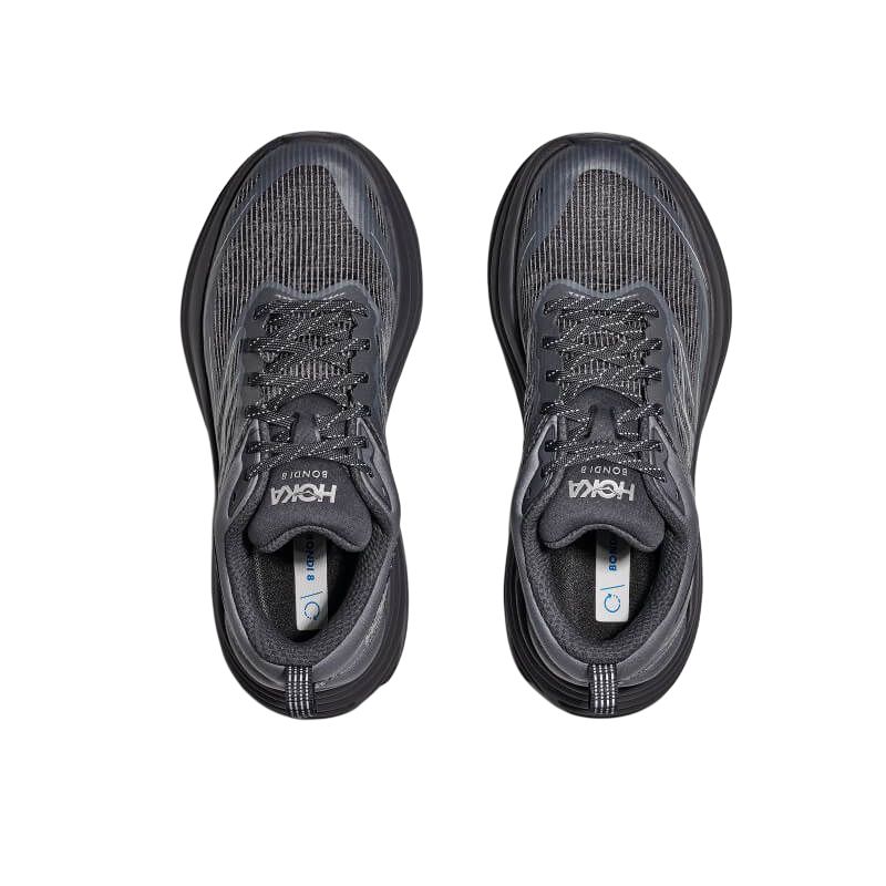 HOKA Bondi 8 Caged Stealth Tech Pack - Kolgrå Unisex Sneakers Grå Himmel 1155391-CYG