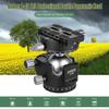 D-40 PRO Double Panoramic Head CNC Aluminum Alloy Ball Head U Notch Design Low Center of