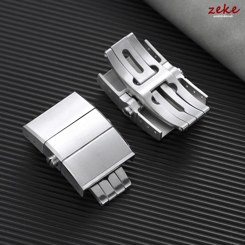20mm for Ulysse Nardin Watch Buckle Butterfly Buckle Stainless Steel Watch Clasp Silicone Rubber Strap Folding Buckles Accessory