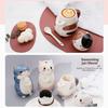 With Spoon Hand Painted Mug Ceramic Coffee Pots Creative Milk Tea Cups  Kitchen