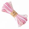 2 Packs Colored Cotton Rope Macrame Cord Braided Twine Gradient Multicolor Effect for Jewelry Making