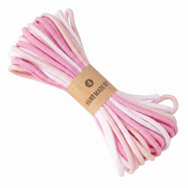 2 Packs Colored Cotton Rope Macrame Cord Braided Twine Gradient Multicolor Effect for Jewelry Making