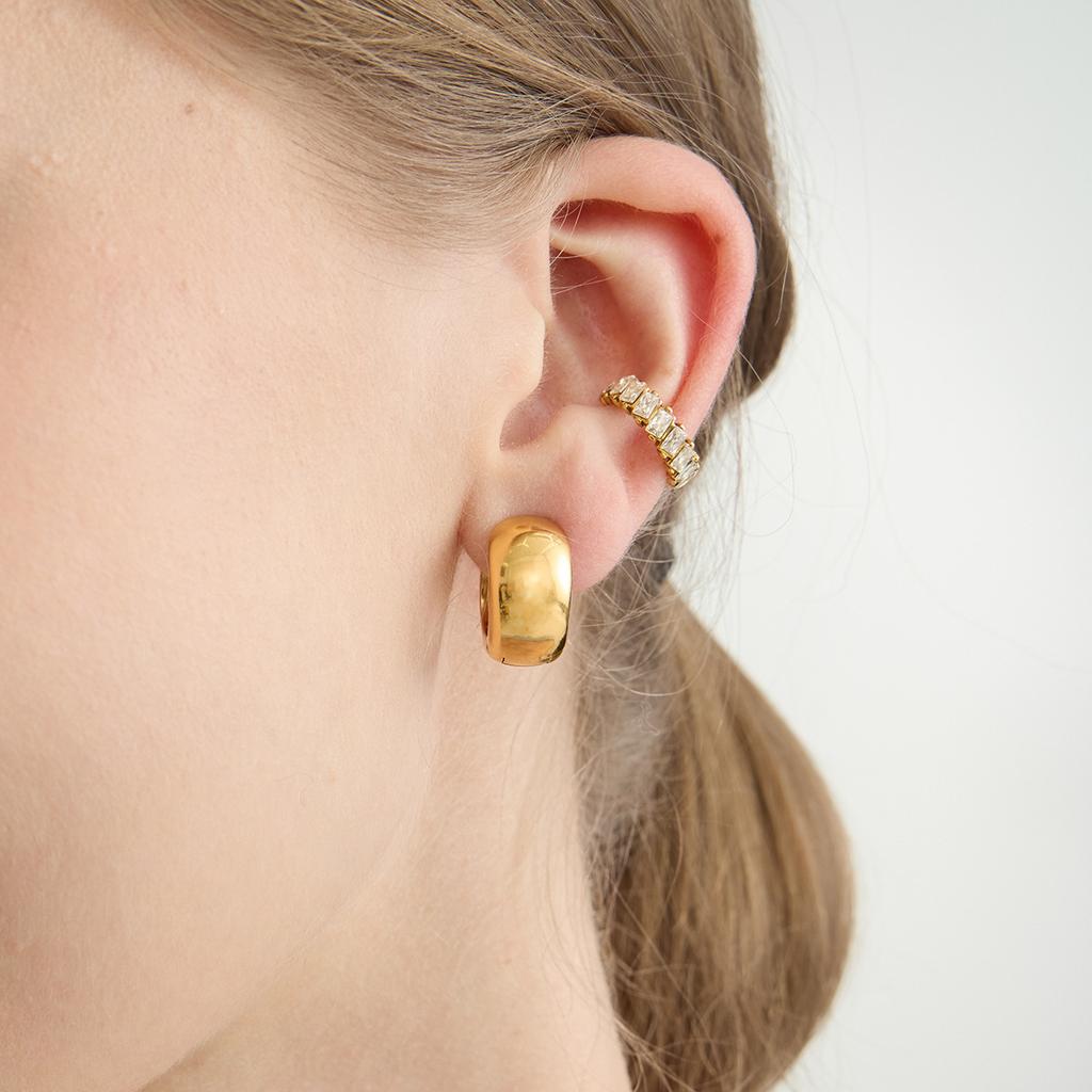Light Luxury High-end Zircon Earless Earclip Earrings Earrings