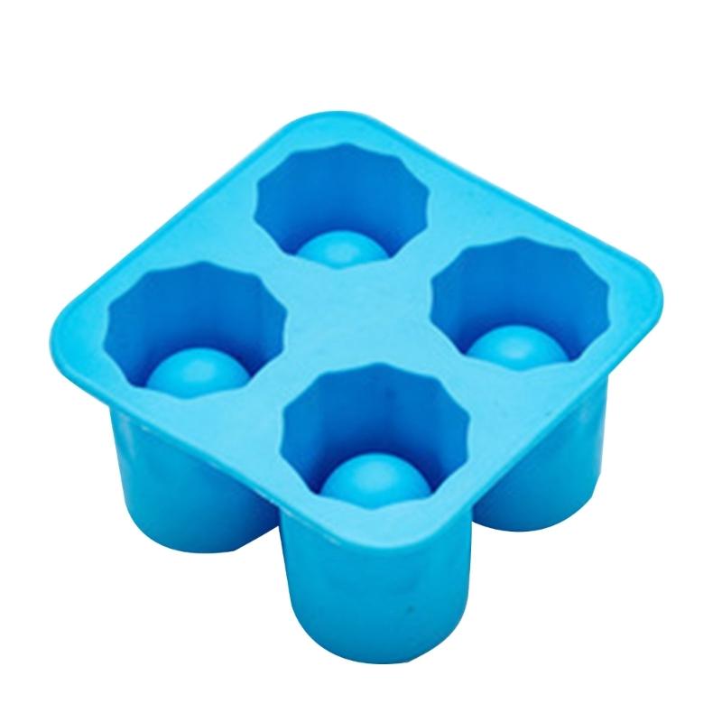 Tray Mold 4 Hole Shot Glasses Ice Mould Novelty-Gifts Ice Tray Summer Drinking